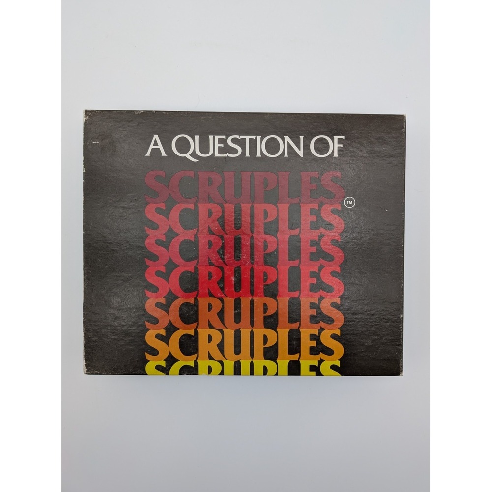 A Question of Scruples 1984 Vintage Board Game 3-8 Players Made in Canada
